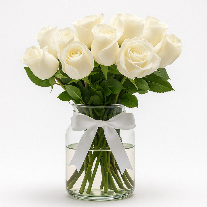 ARREGLO ROSAS BLANCAS - FIDES - GRANDE